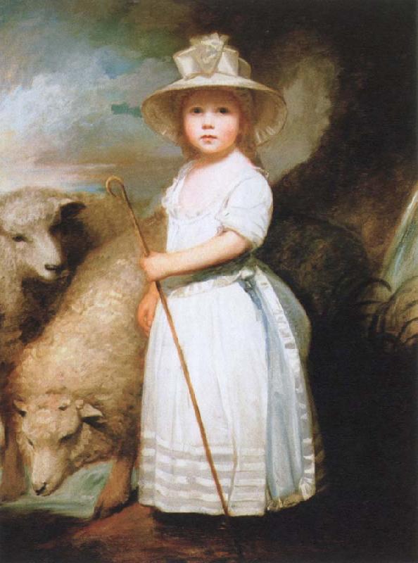George Romney the shepherd girl oil painting image
